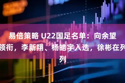 易倍策略 U22国足名单：向余望领衔，李新翔、杨皓宇入选，徐彬在列